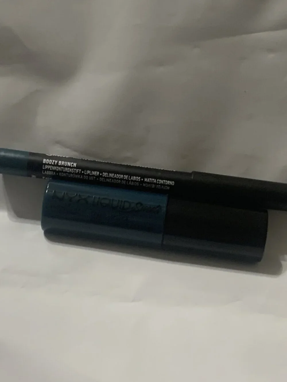 NYX Lip Pencil & liquid lipstick set in Boozy Brunch .02oz & .15oz NEW RARE